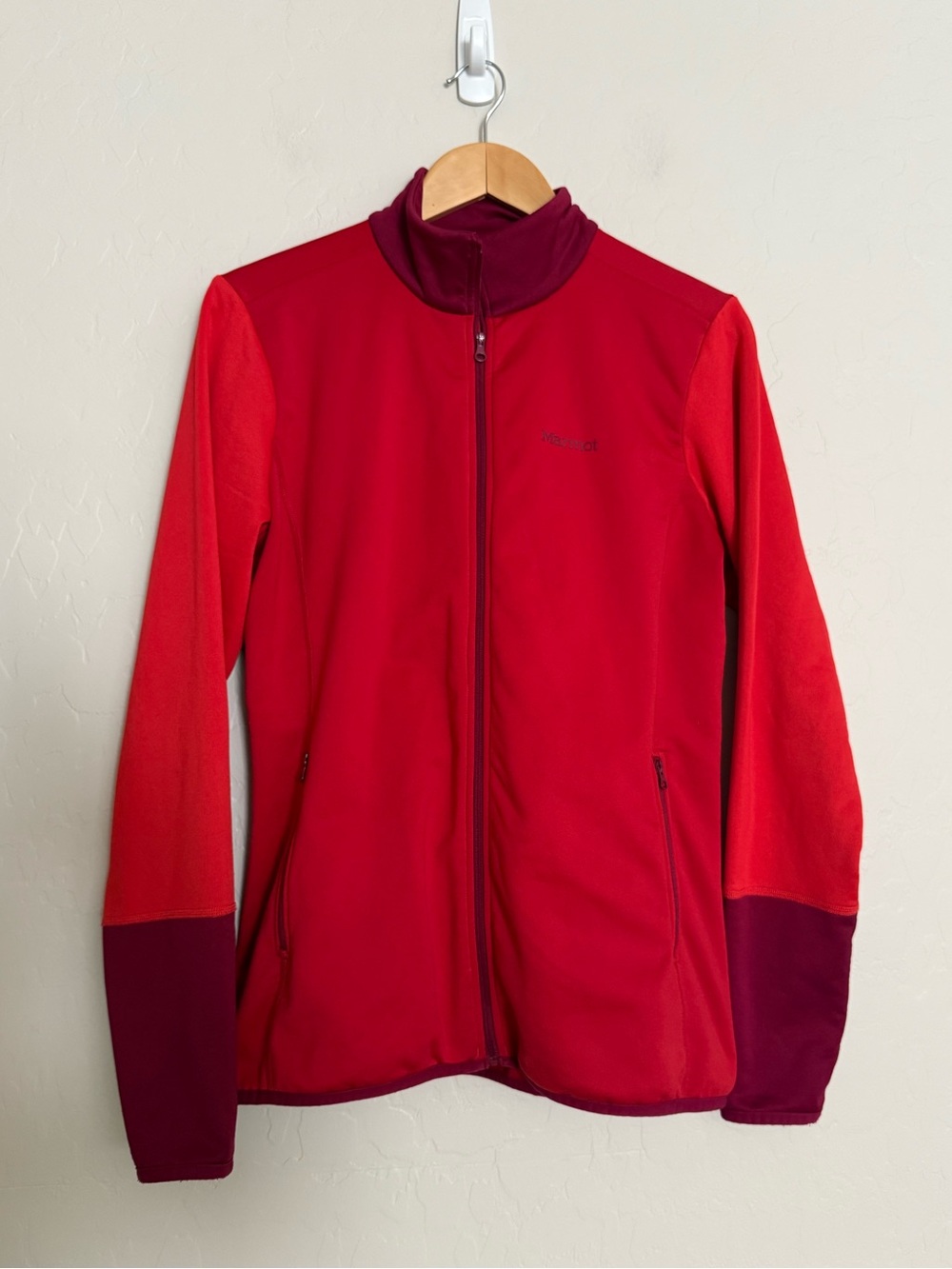 Marmot Women's Thirona Colorblock Stretch Fleece Full Zip Jacket Size L
